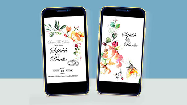 digital wedding card