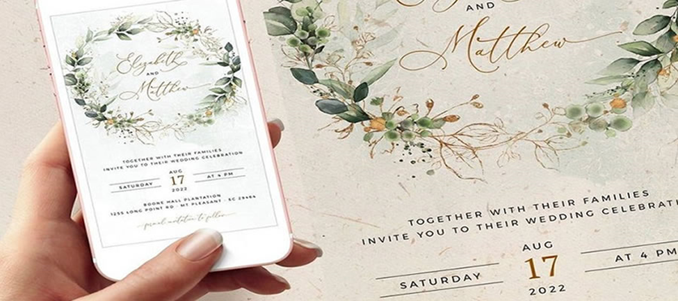 digital wedding card