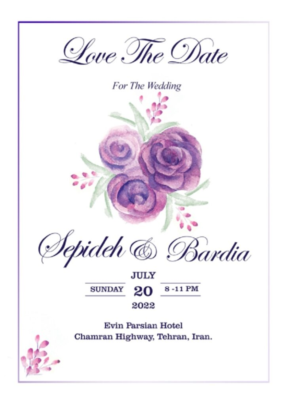 digital wedding card